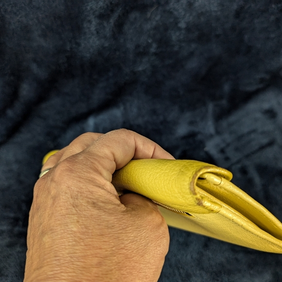 Miu Miu Madres Bicolor long wallet- YELLOW AND Gold, vintage & includes COA - Picture 9 of 14